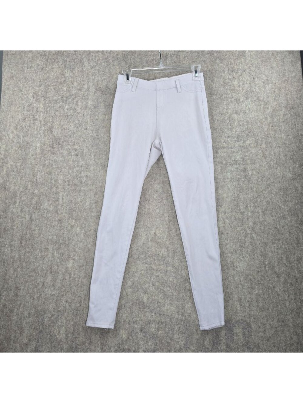 Faded Glory Womens Skinny Trousers Light Gray Size S (4-6) Stretch Polyester